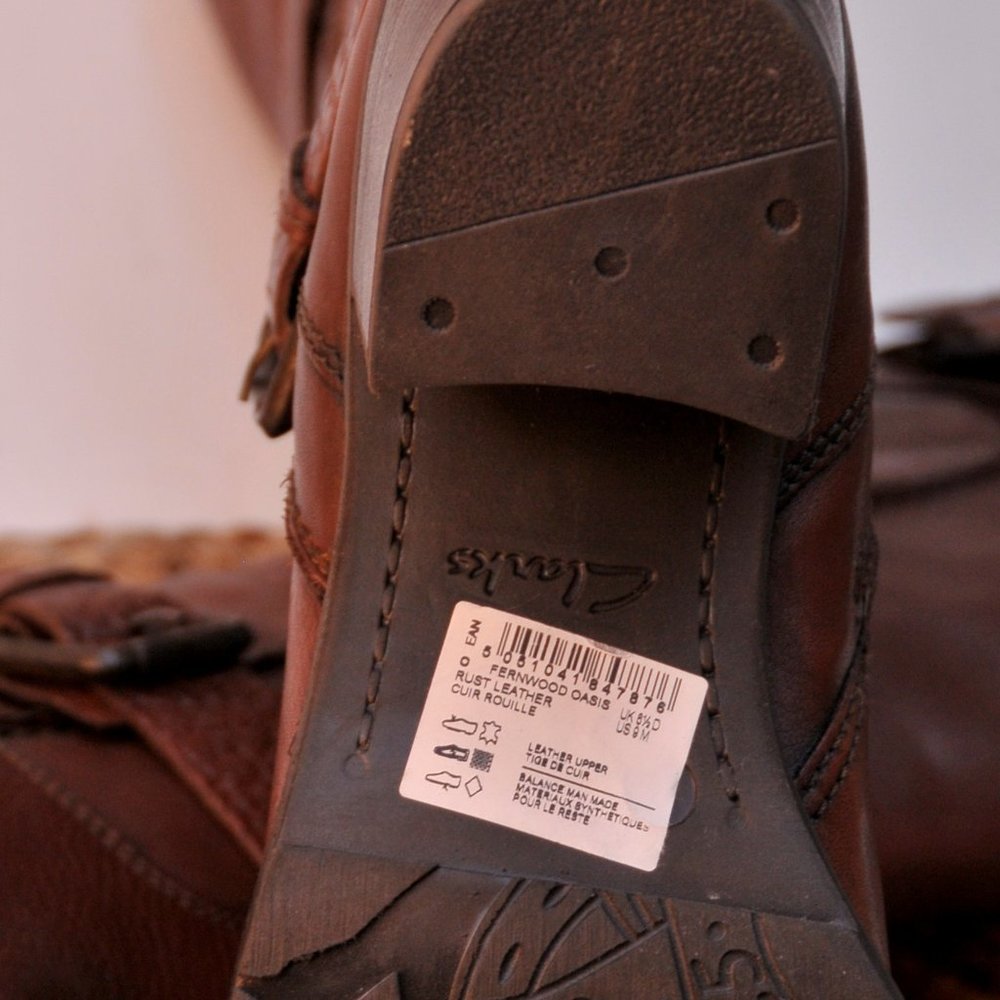 Clarke NWOT Leather Boots - Picture 5 of 6